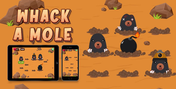 Whack A Mole - HTML5 Game