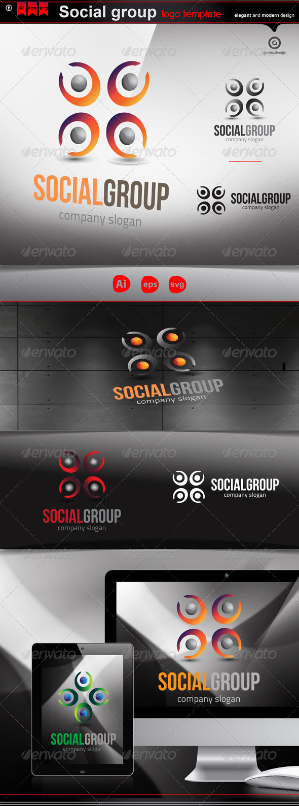 Social group - Logo Templates