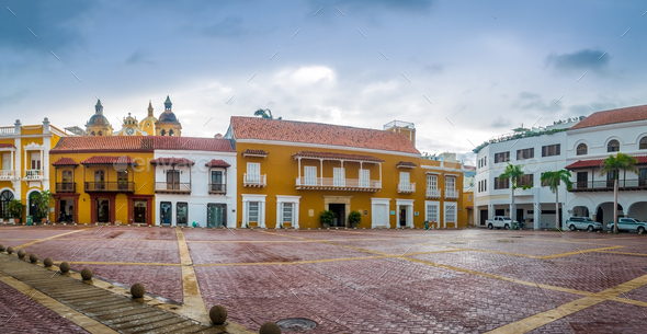 Street Markets of Cartagena De Indias in Colombia Stock Image