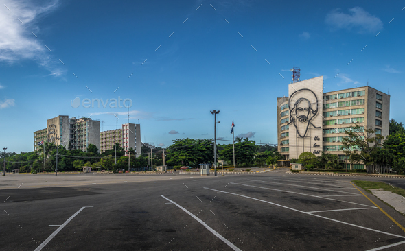 Revolution Square (Plaza de la Revolucion) - Havana,  Cuba - Stock Photo - Images