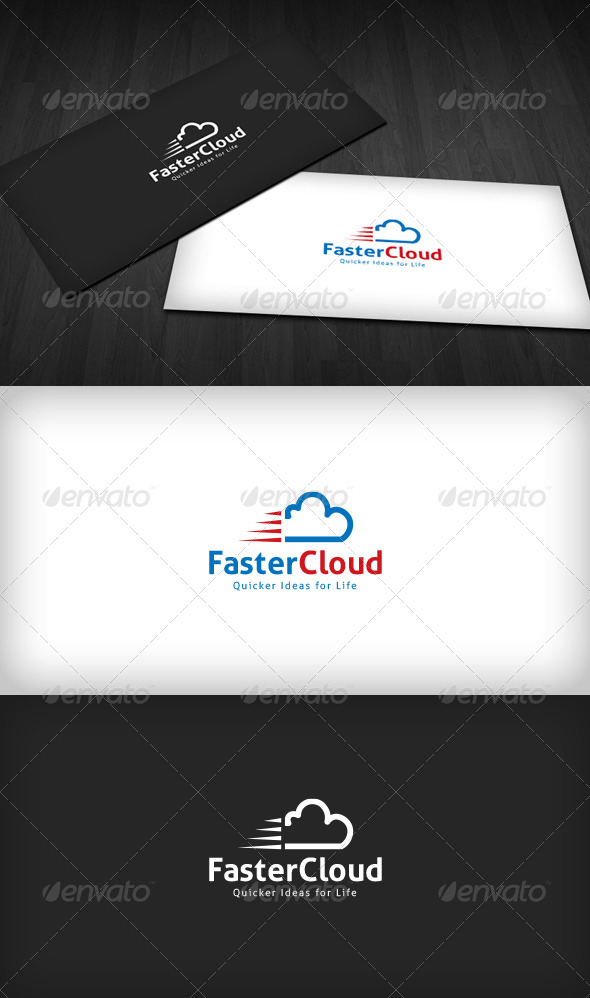 Faster Cloud Logo - Symbols Logo Templates