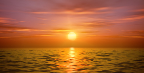 Sea sunset