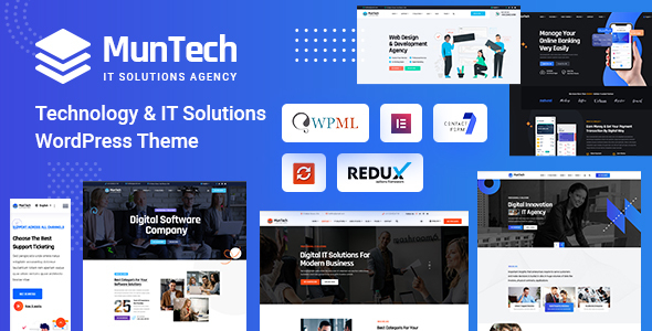 Muntech – Technology & IT Solutions WordPress Theme