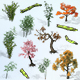 110 Different Bamboo Tree Plant Wood Nature Environment Game Assets