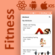 Home Workout Fitness Android App Template iOS App Template React Native FitnessFirst