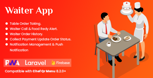 [DOWNLOAD]Waiter App Module for  CHEF - SaaS - Contactless Multi-restaurant QR Menu Maker