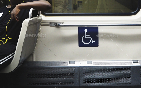 Handicapped sign - Stock Photo - Images