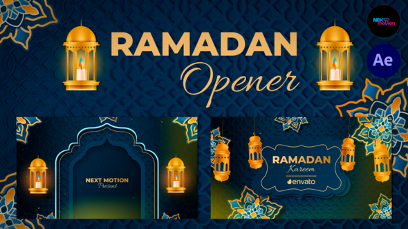 Ramadan Opener Video Displays template preview