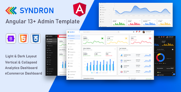 Syndron - Angular 13+ Bootstrap 5 Admin Template