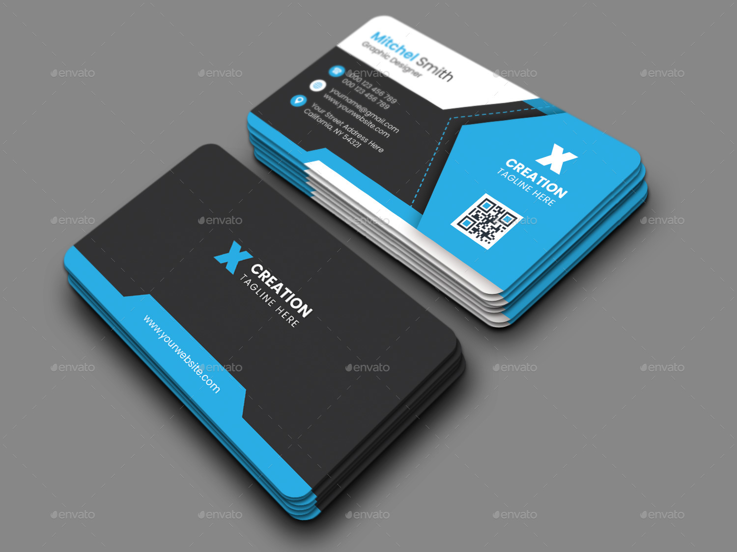 Corporate Business Card, Print Templates | GraphicRiver