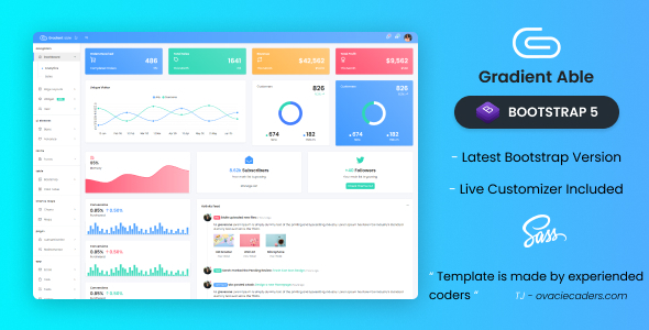 Gradient Able Bootstrap 5 Admin Template