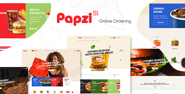 Papzi - Fast Food Restaurant WooCommerce Theme