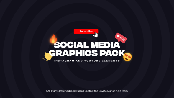 Instagram & Youtube Elements | Social Media Pack for Premiere Pro