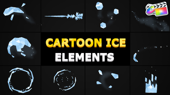 Cartoon Ice Elements | FCPX