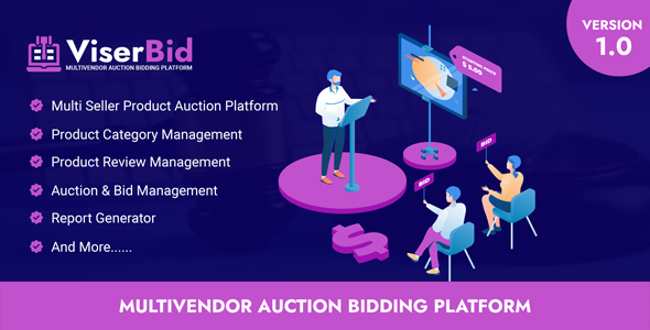 ViserBid – Multivendor Auction Bidding Platform