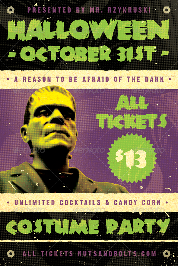 Frankenfest - Halloween Flyer Template - Holidays Events