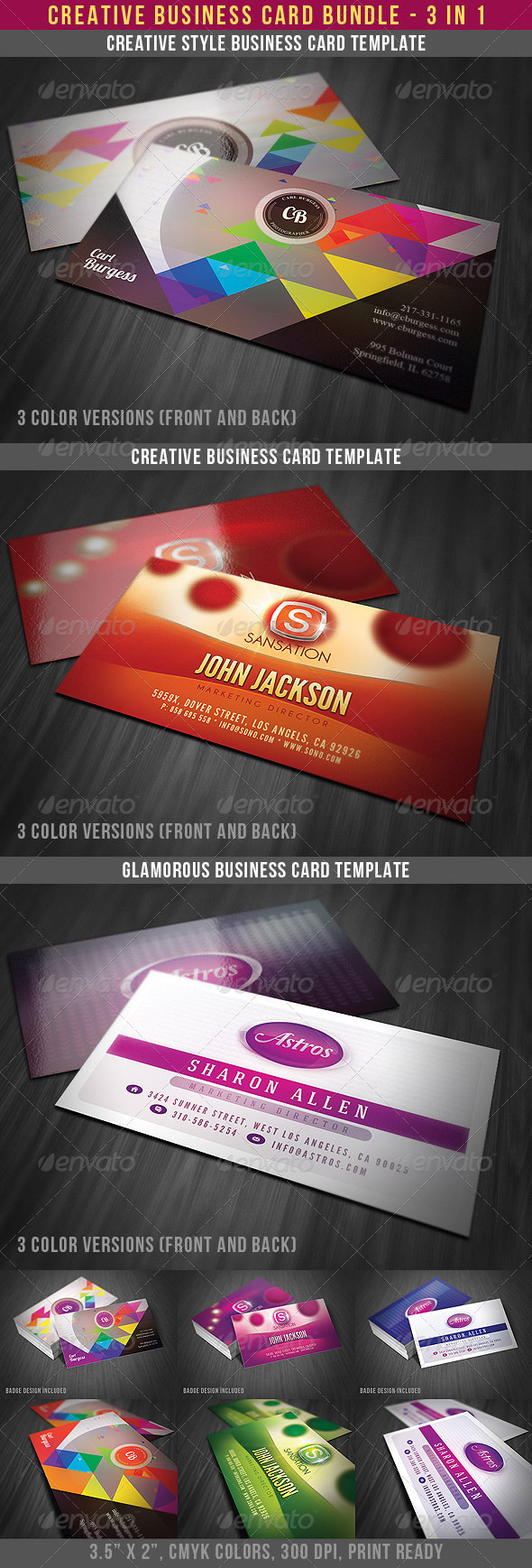 Creative Business Cards Bundle - Creative Business Cards