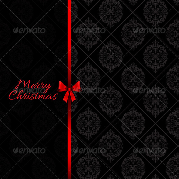 Christmas bow background - Christmas Seasons/Holidays