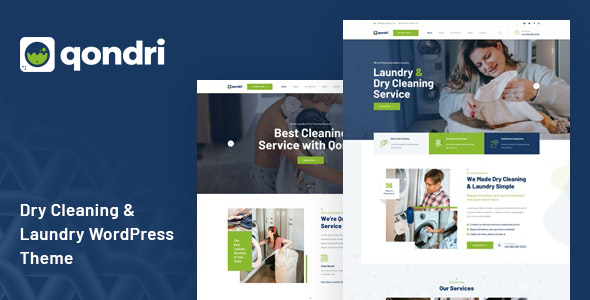 Qondri - Dry Cleaning & Laundry Services Wordpress Theme
