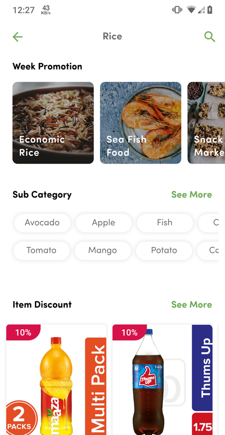 Flutter Grocery – Bigrocery in Flutter grocery app flutter template app ...