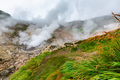 Thrilling view of hot spring, erupting fumarole, gas-steam activity in crater of active volcano - PhotoDune Item for Sale