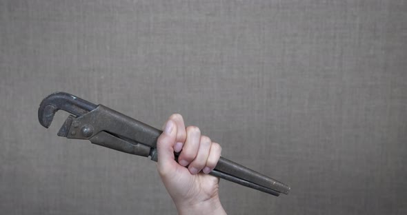 Screw Tool in Woman Hand alt