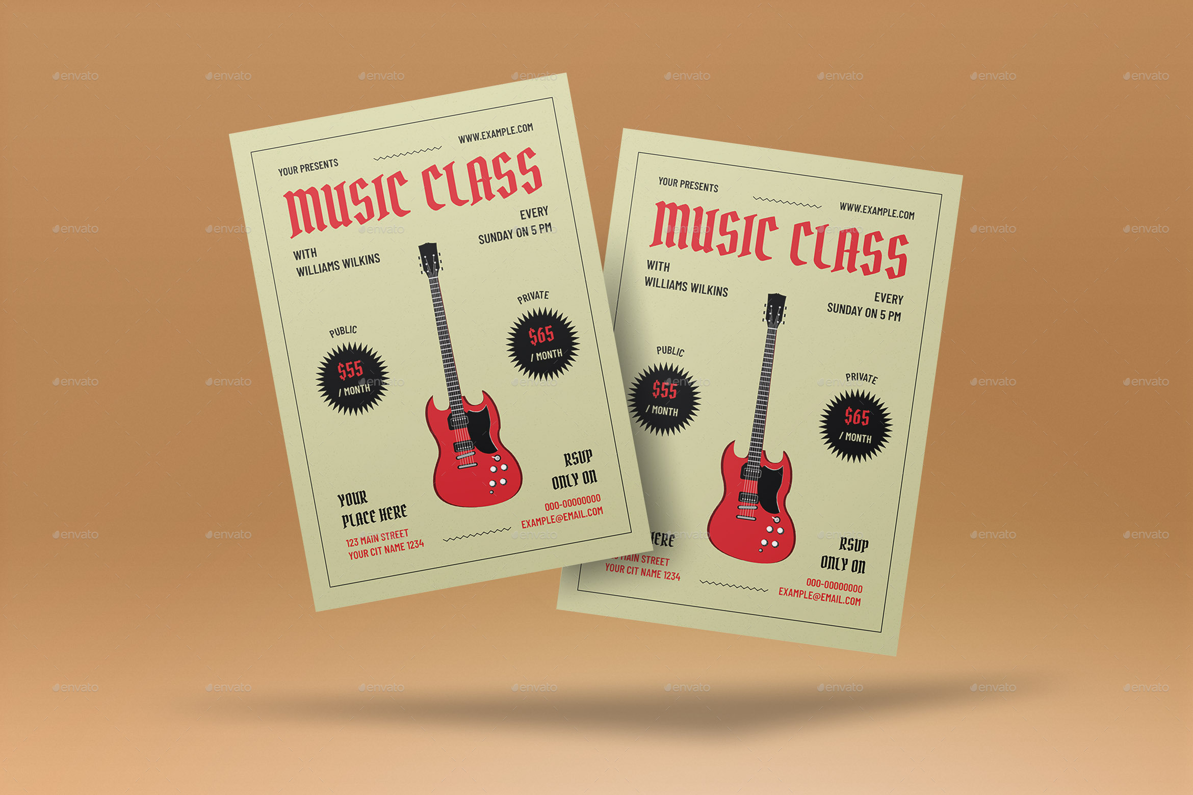 Music Class Flyer, Print Templates | GraphicRiver