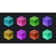 Isometric Water Cubes for Game Isolated Elements