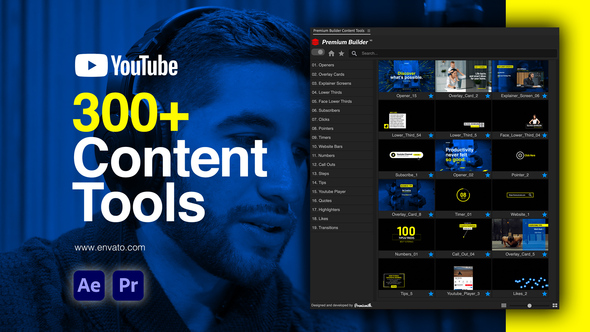Youtube Content Tools, After Effects Project Files | VideoHive Youtube Content Tools, After Effects Project Files | VideoHive