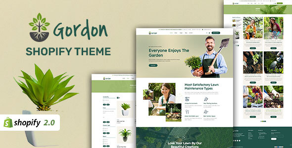 Gordon - Responsive Gardening Shop Shopify Theme