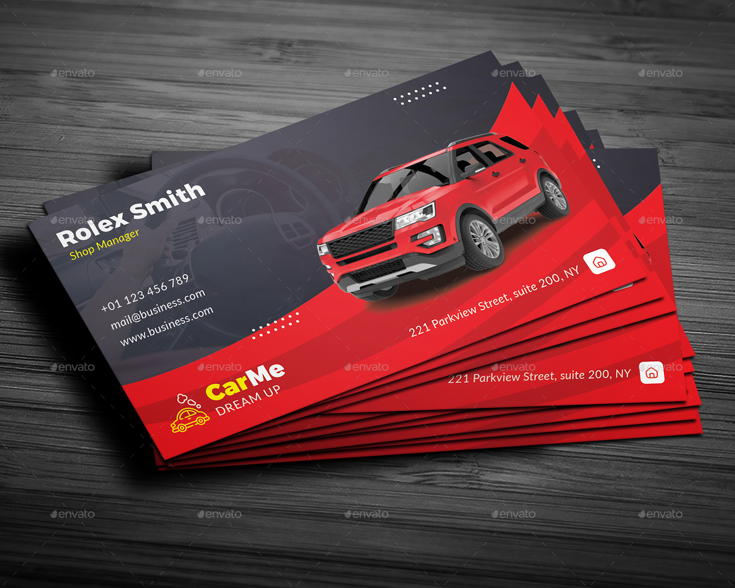 Car Rent Business Card, Print Templates | GraphicRiver