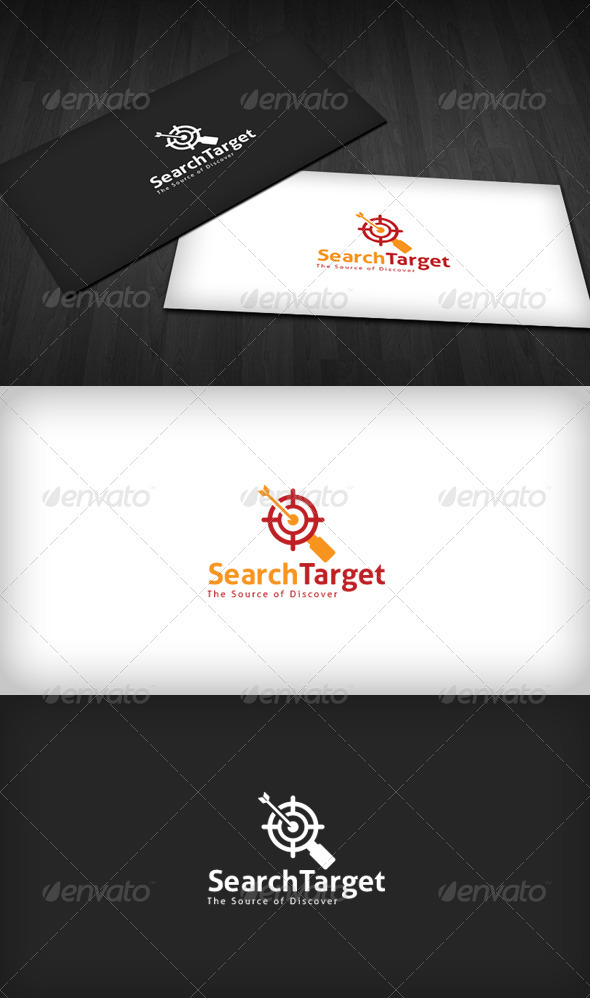 Search Target Logo - Vector Abstract