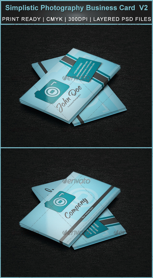 Simplistic Photography Business Card V2 - Industry Specific Business Cards