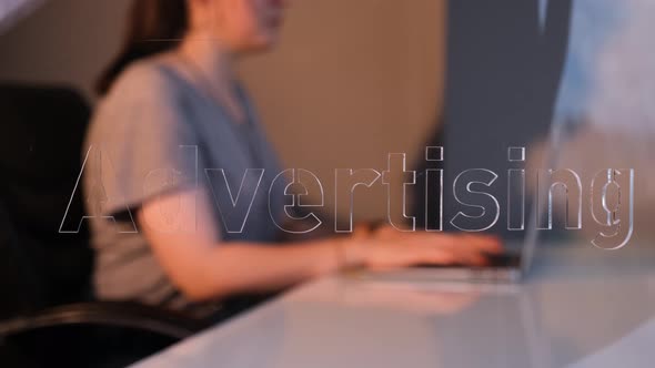 Woman Working in Advertising Department alt