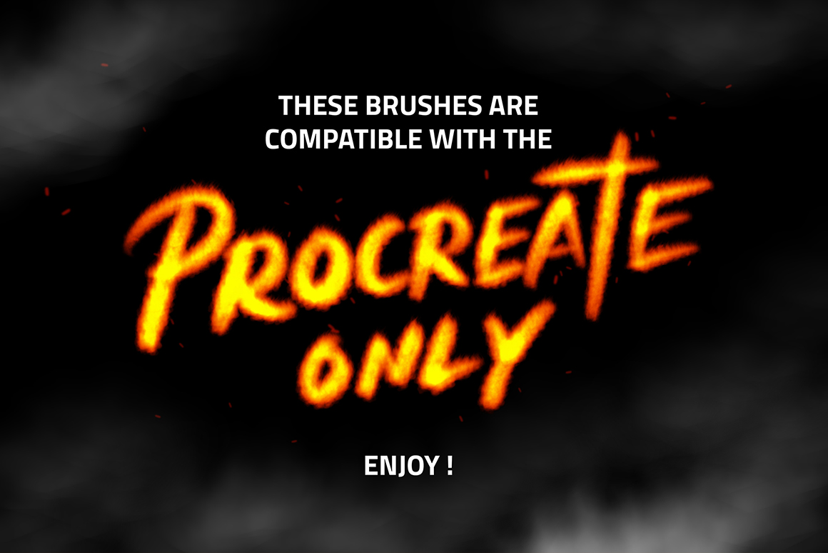 Procreate Fire Brushes by RakataStudio GraphicRiver