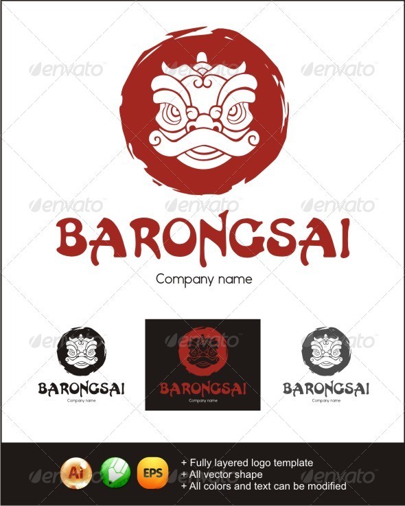 Barongsai logo - Symbols Logo Templates
