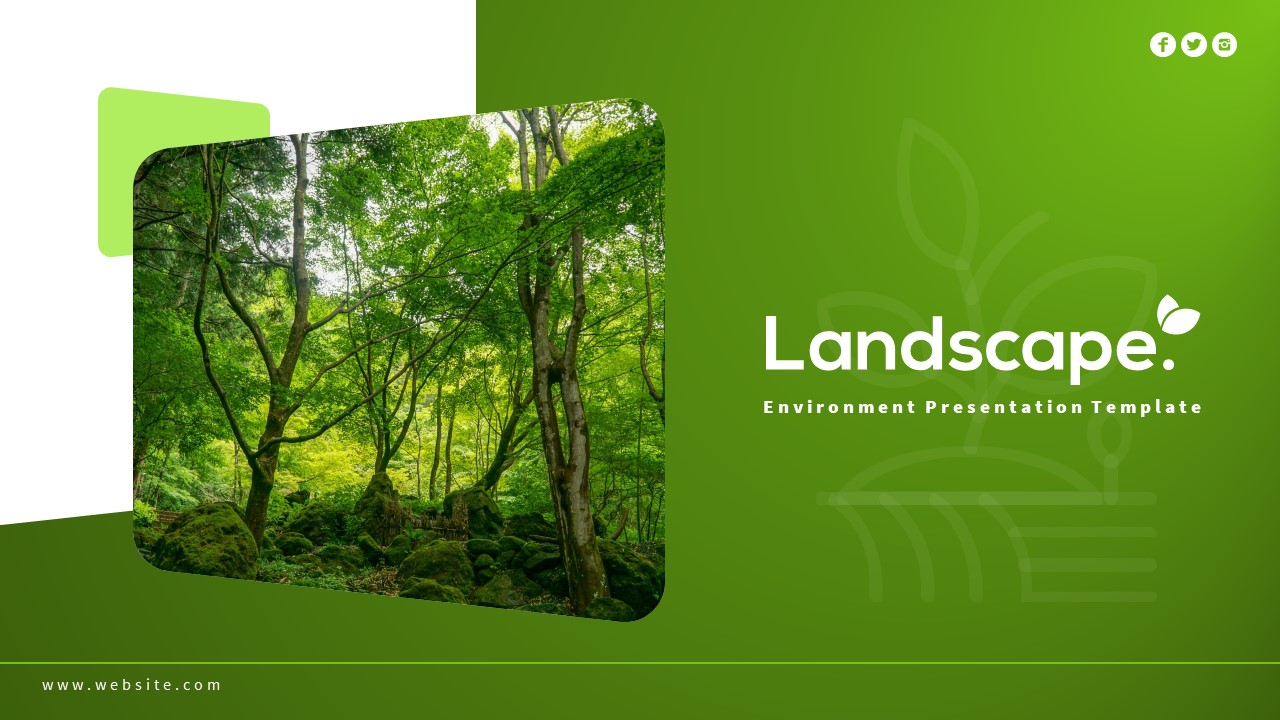 Landscape Environment Presentation Template, Presentation Templates