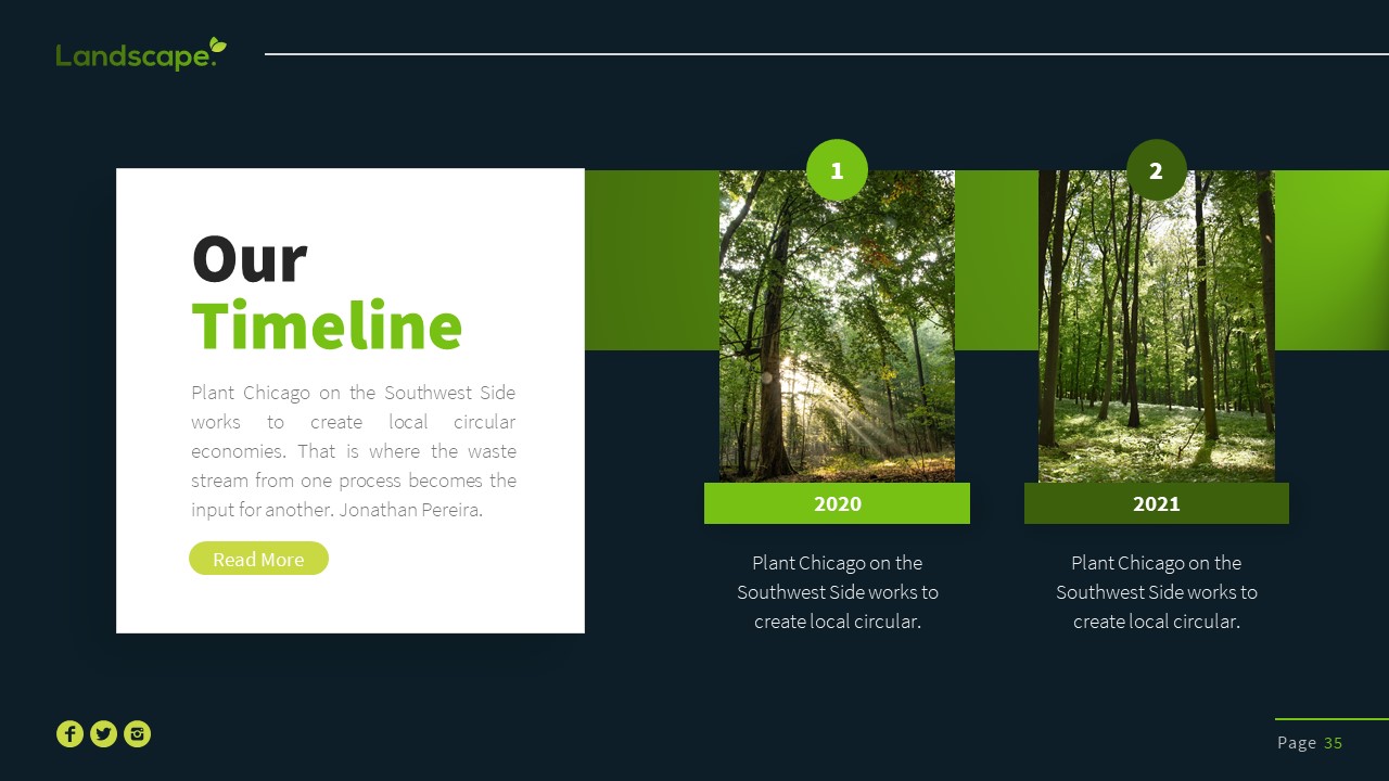 Landscape Environment Presentation Template, Presentation Templates