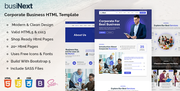 Businext - Corporate Business HTML Template