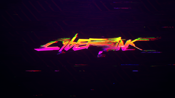 Cyberpunk Glitch Logo