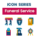75 Funeral Service Icons | 75 Series