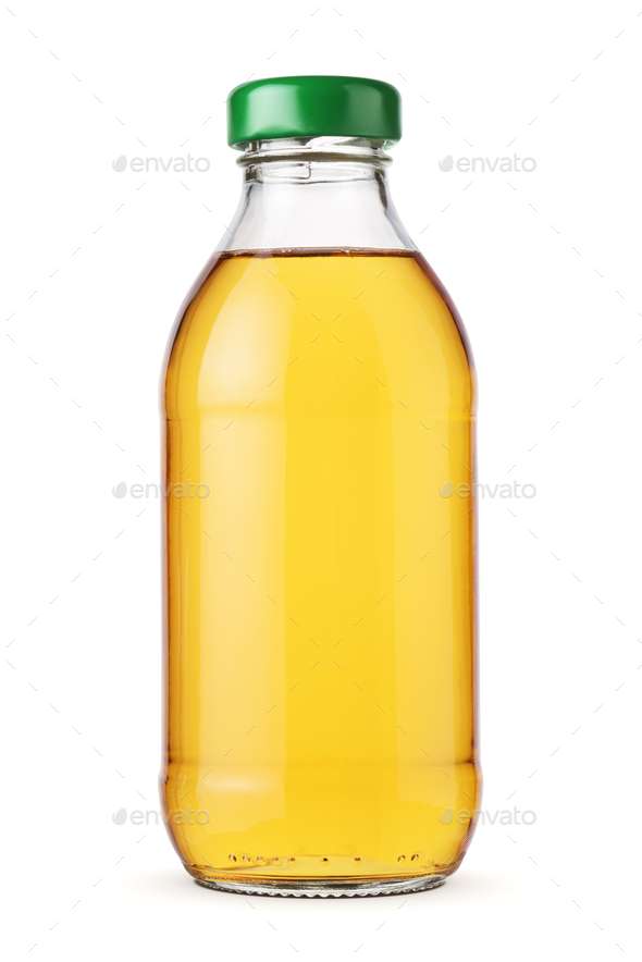 Apple juice in a glass bottle isolated. Stock Photo by Ha4ipuri PhotoDune
