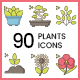 90 Plants Icons | Hazel Series