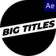 Big Titles 