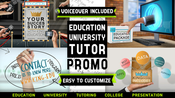 Education University Tutor Promo Product Promo template preview
