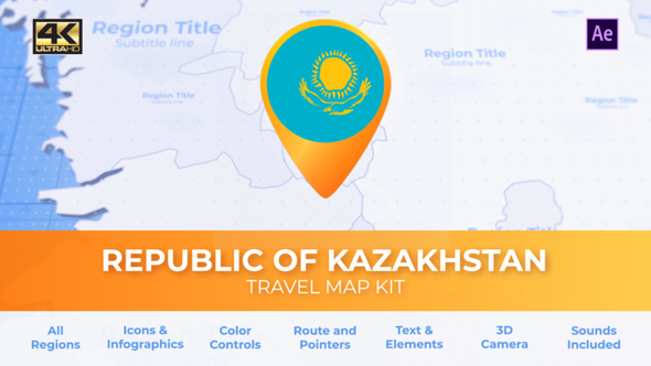 Kazakhstan Map - Republic of Kazakhstan Travel Map