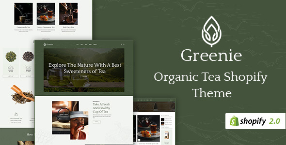 Greenie – Organic Tea & Coffee Store Shopify Theme
