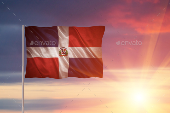 flag of Dominican Republic - Stock Photo - Images