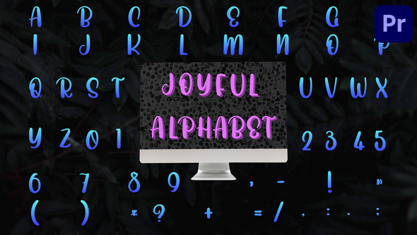 Joyful Alphabet | Premiere Pro MOGRT