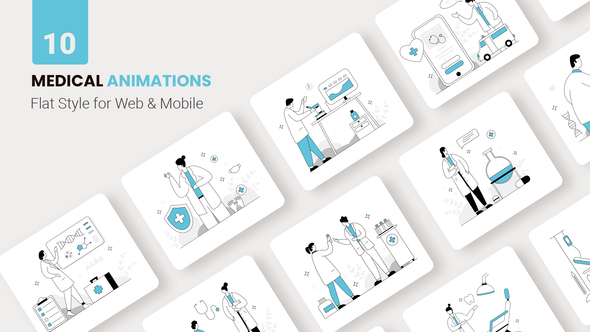 Medical Health Animations - Flat Concept